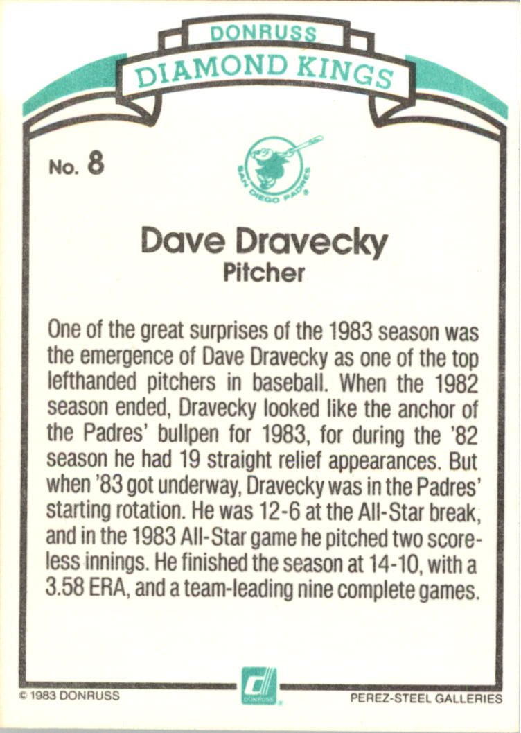 thumbnail 7 - 1984 Donruss Baseball Card Pick 3-313