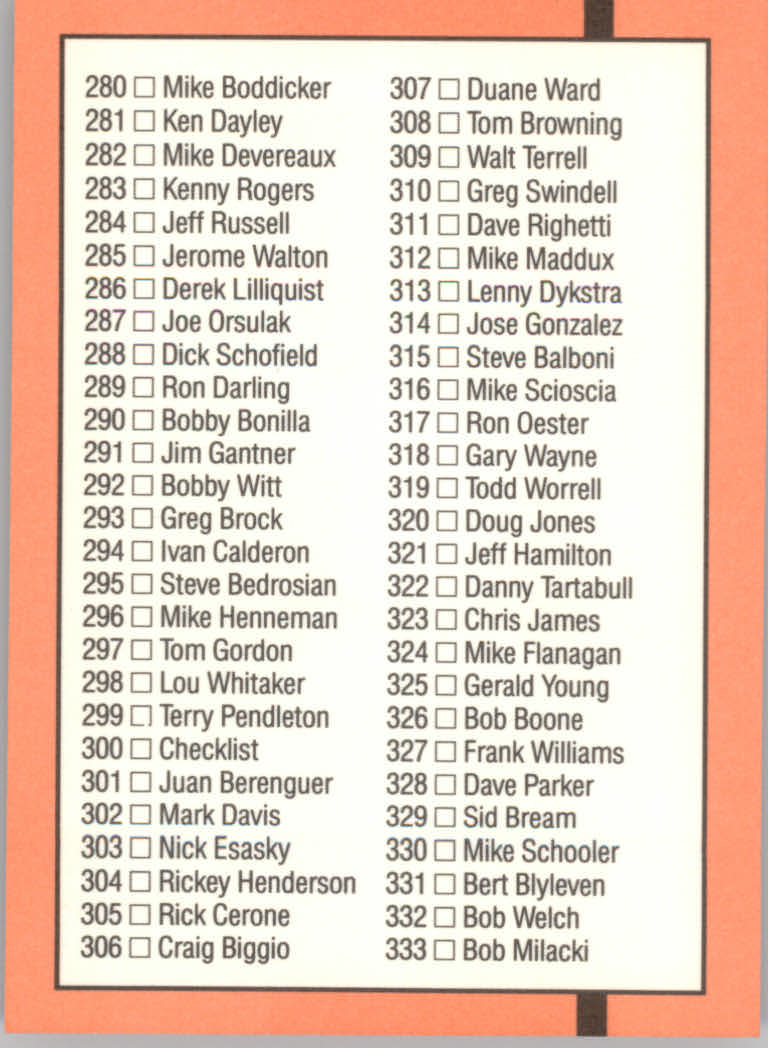 1990 Donruss Baseball "Main Set" Cards #241 to #480 - Picture 121 of 483