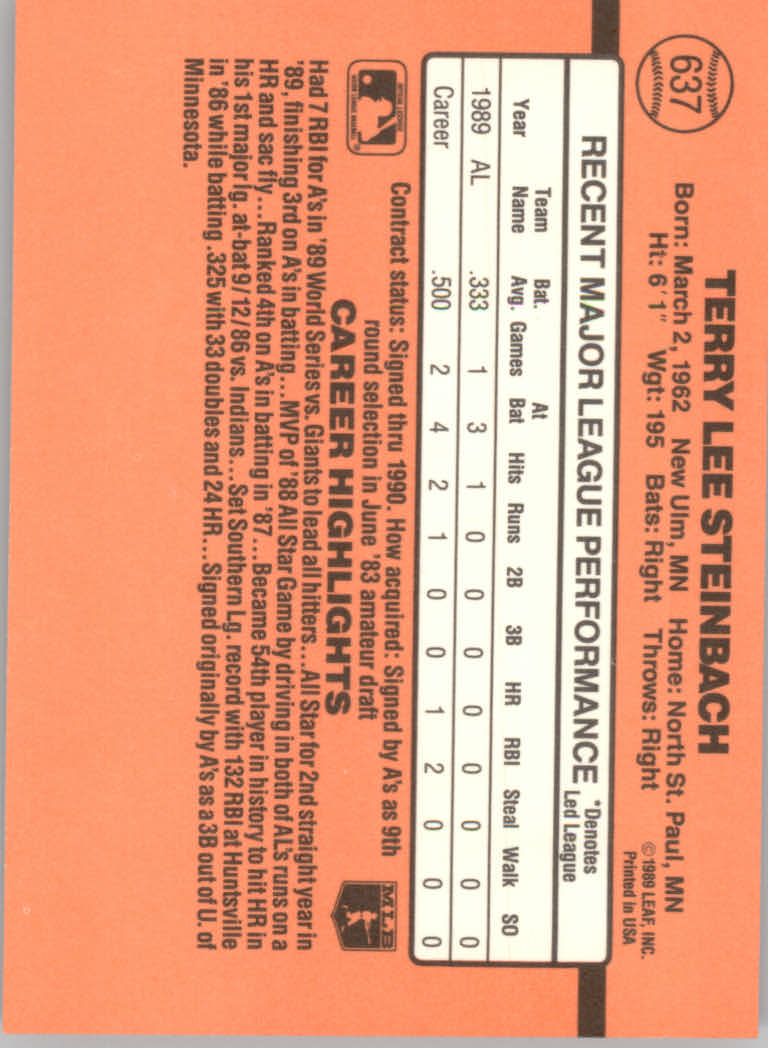 1990 Donruss Baseball "Main Set" Cards #481 to #716 - Picture 293 of 493