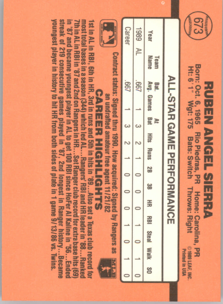 1990 Donruss Baseball "Main Set" Cards #481 to #716 - Picture 383 of 493