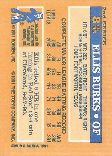 1991 Topps Cracker Jack II Baseball Card Pick - Bild 9 von 31