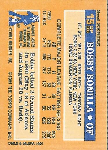 1991 Topps Cracker Jack II Baseball Card Pick - Bild 15 von 31