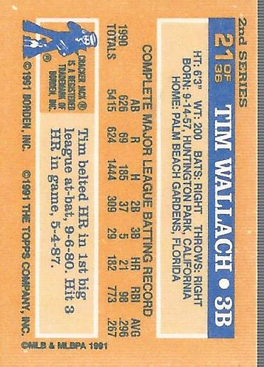 1991 Topps Cracker Jack II Baseball Card Pick - Bild 21 von 31