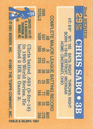 1991 Topps Cracker Jack II Baseball Card Pick - Bild 27 von 31