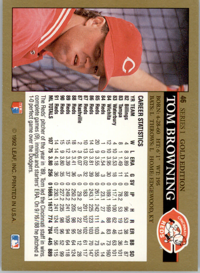 1992 Leaf Baseball "Black Gold" Parallel Cards #1 to #264 - Bild 51 von 262