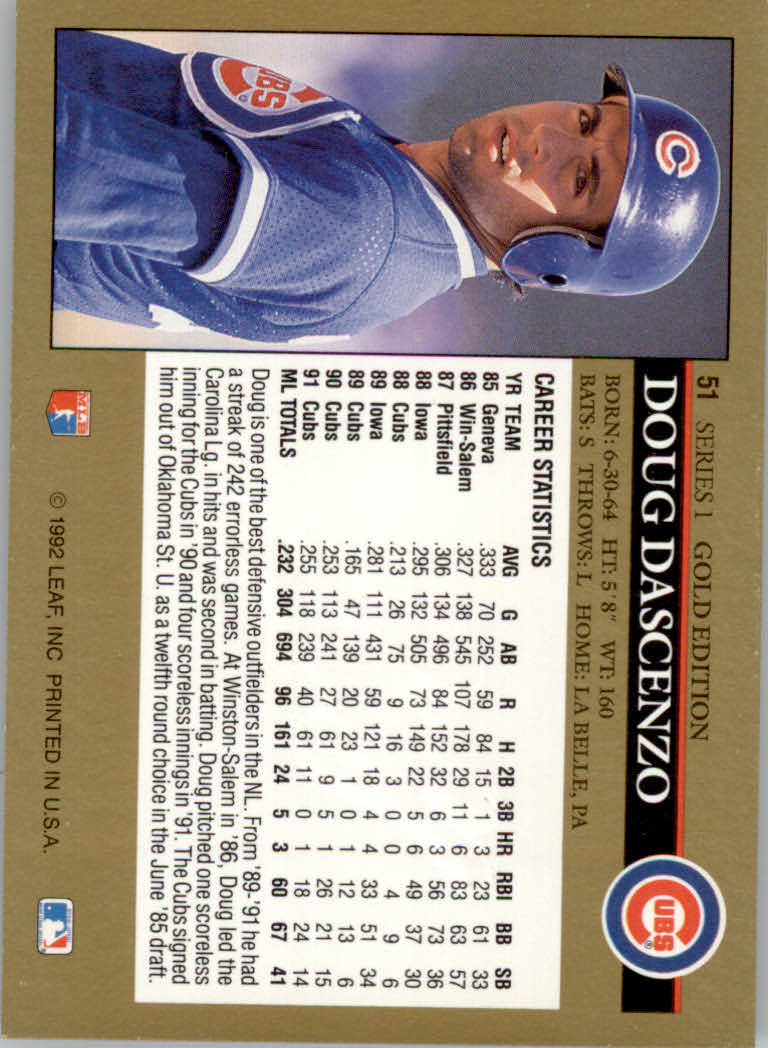 1992 Leaf Baseball "Black Gold" Parallel Cards #1 to #264 - Bild 56 von 262
