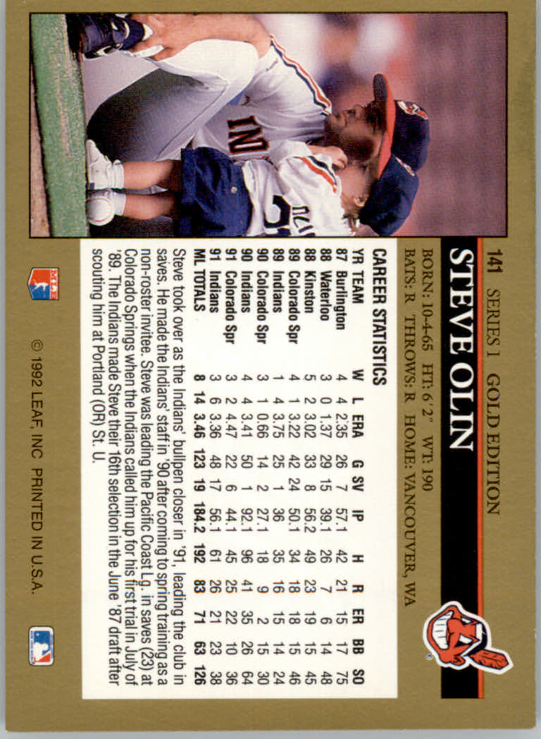 1992 Leaf Baseball "Black Gold" Parallel Cards #1 to #264 - Bild 149 von 262