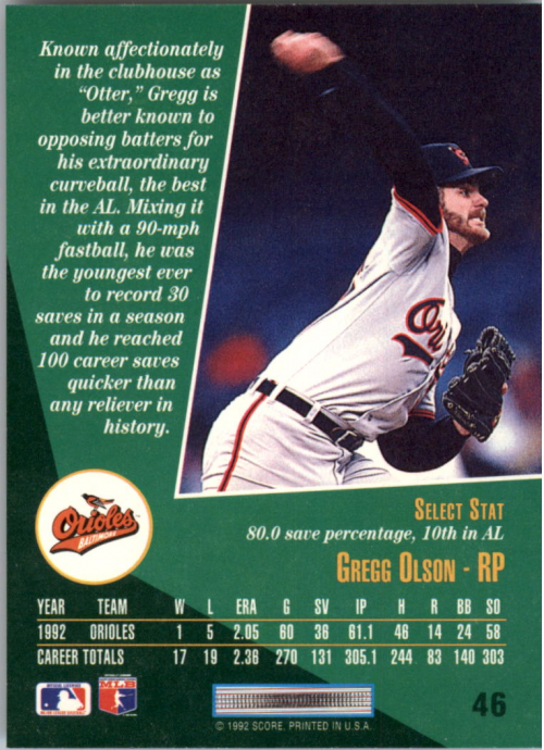 thumbnail 69  - 1993 Select Baseball (Cards 1-200) (Pick Your Cards)