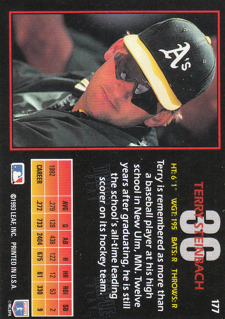 1993 Triple Play (Donruss) Baseball "Main Set" Cards #151 to #264 - Picture 53 of 219