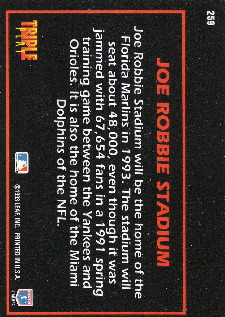 1993 Triple Play (Donruss) Baseball "Main Set" Cards #151 to #264 - Picture 211 of 219