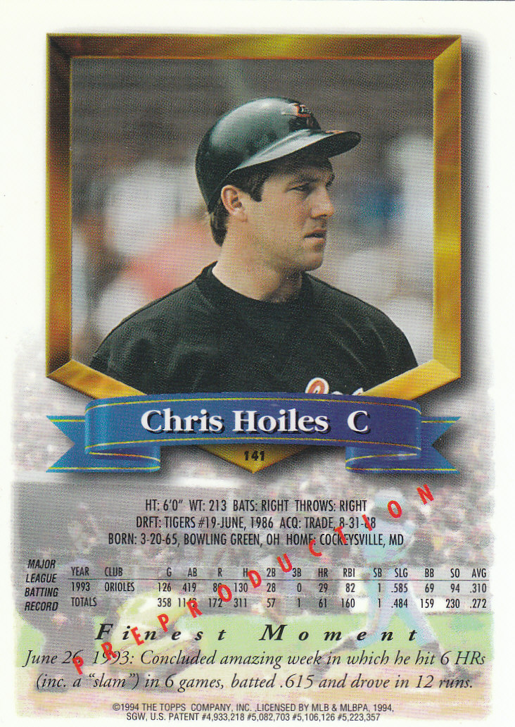 1994 Finest Baseball - Picture 303 of 311