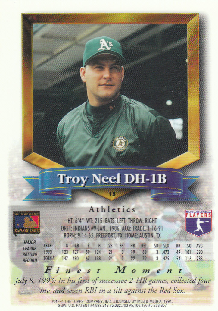 1994 Finest Baseball - Picture 7 of 311