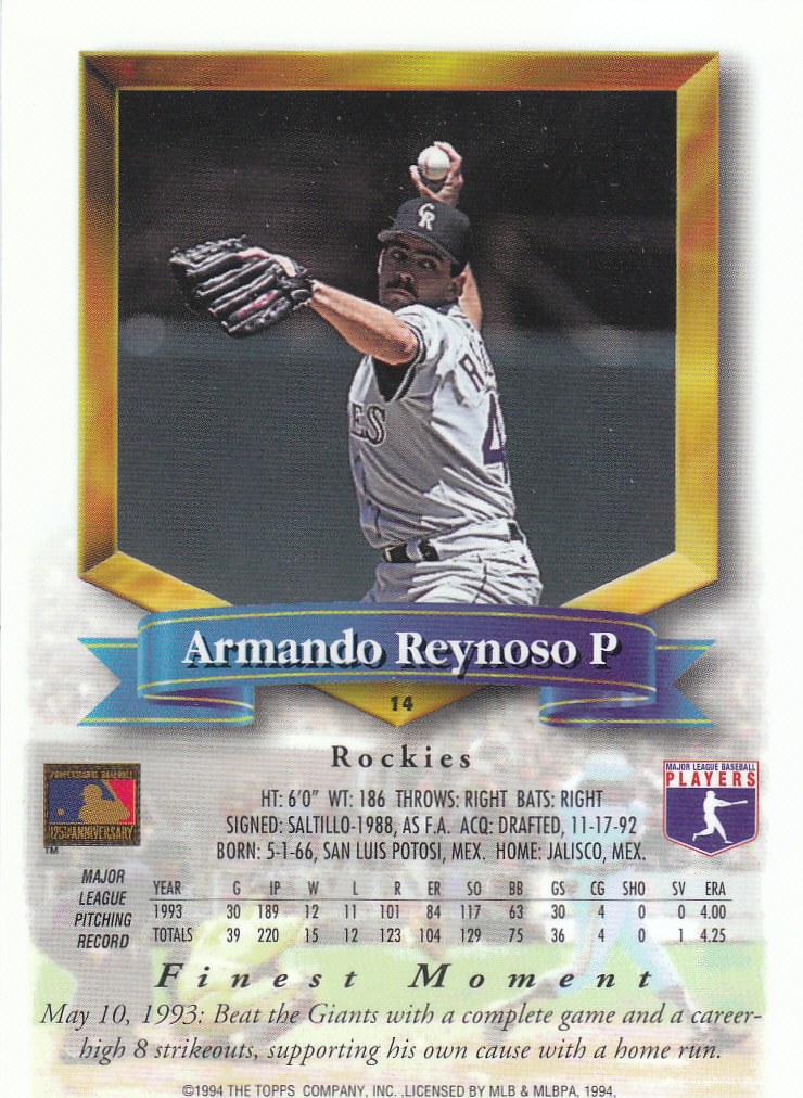 1994 Finest Baseball - Picture 9 of 311