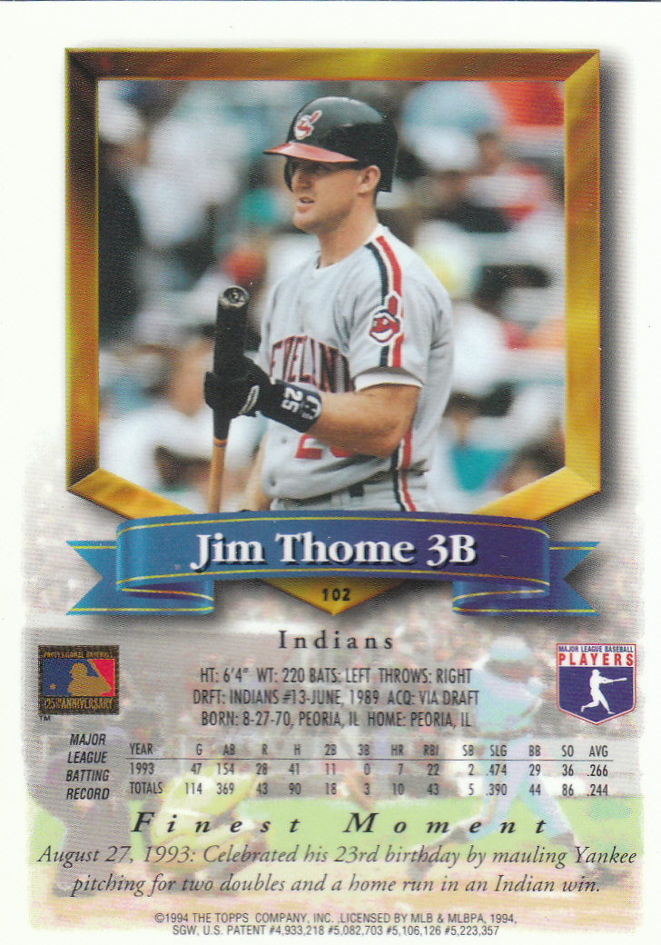 1994 Finest Baseball - Picture 91 of 311