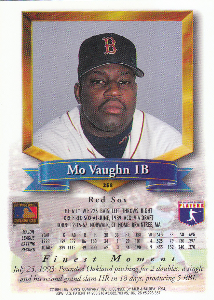 1994 Finest Baseball - Picture 235 of 311