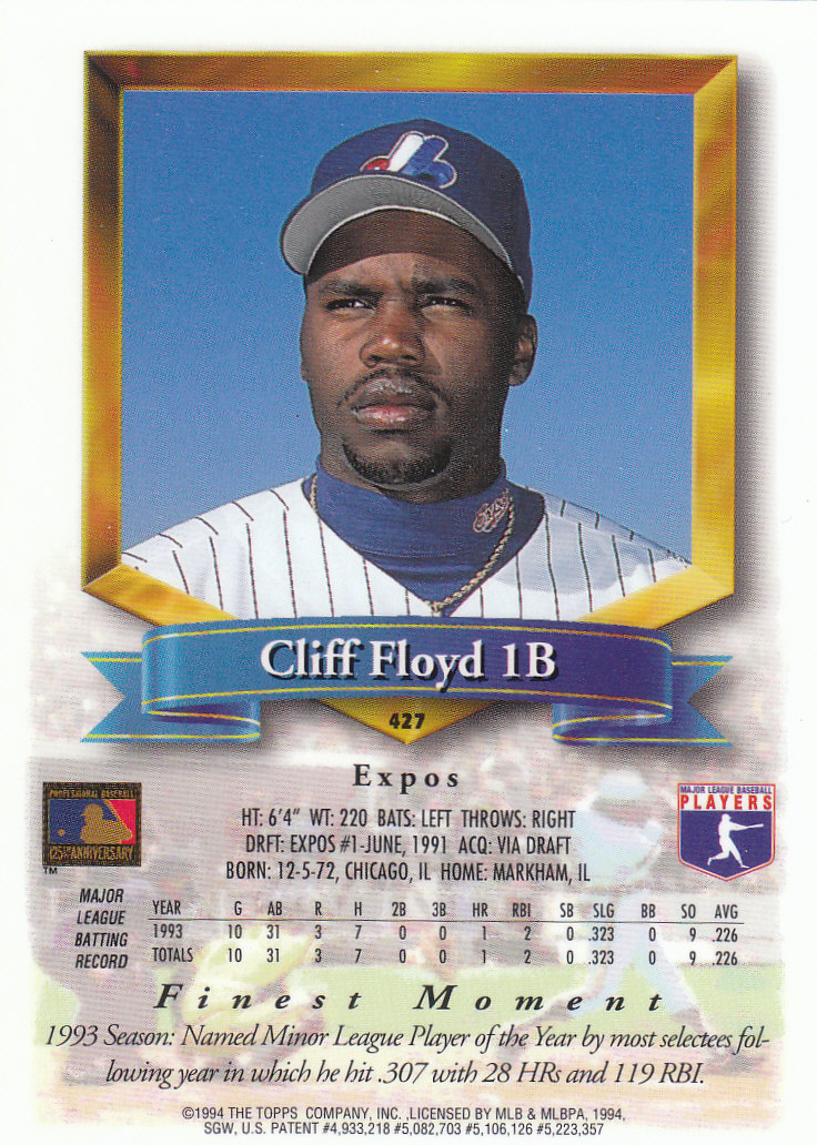 1994 Finest Baseball - Picture 299 of 311