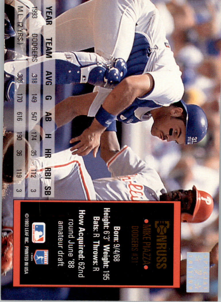 1994 Donruss Baseball "Special Edition" Insert Cards - Picture 5 of 199