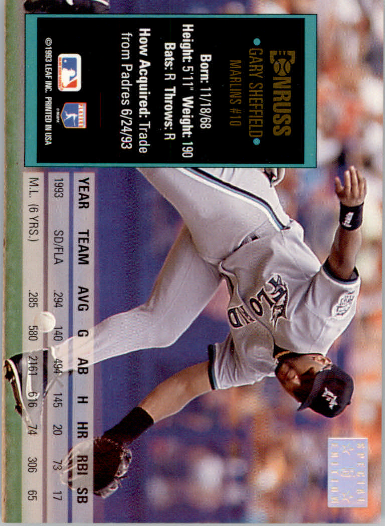 1994 Donruss Baseball "Special Edition" Insert Cards - Picture 11 of 199