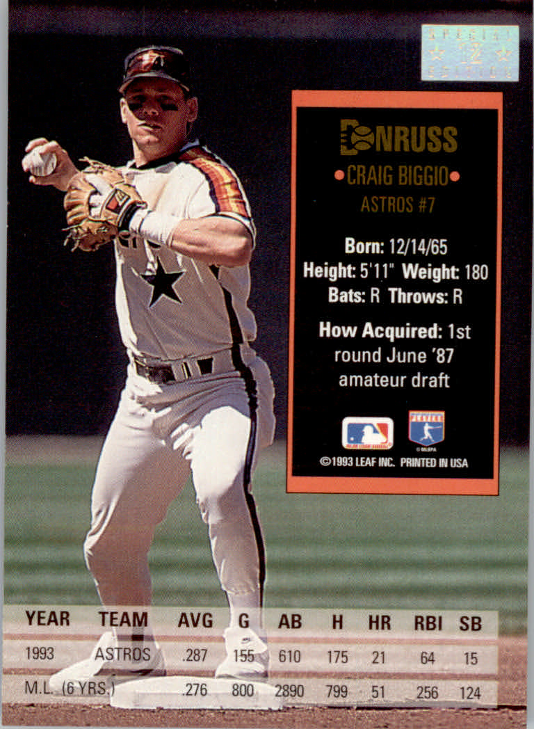 1994 Donruss Baseball "Special Edition" Insert Cards - Picture 25 of 199