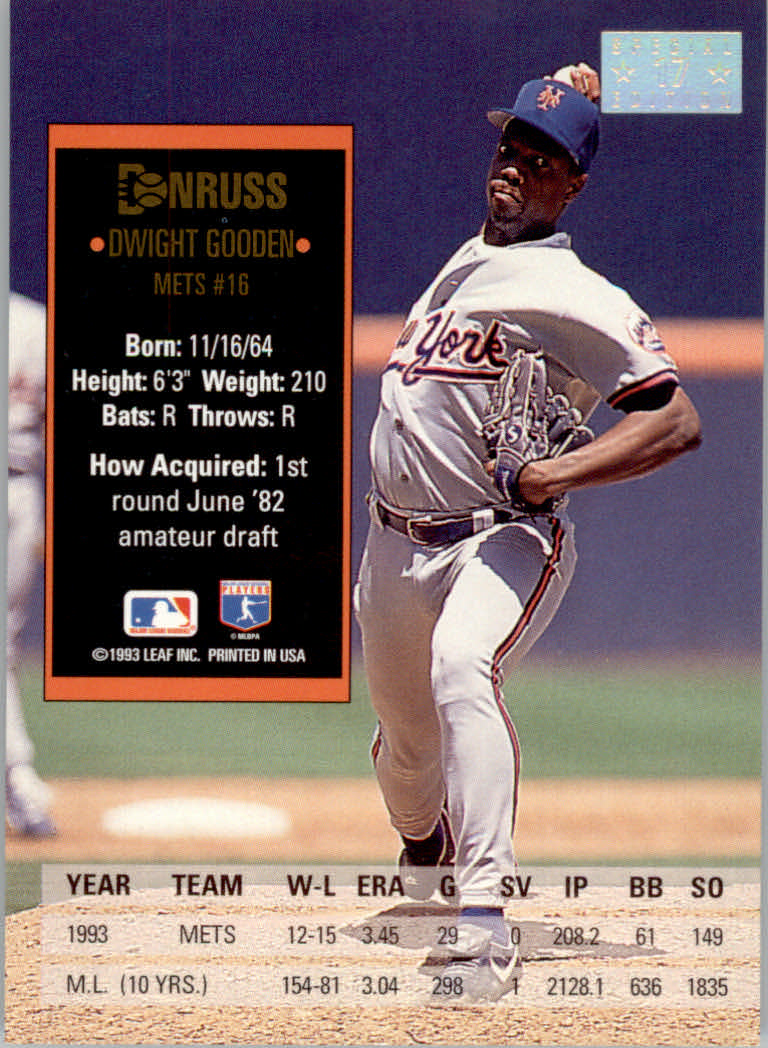 1994 Donruss Baseball "Special Edition" Insert Cards - Picture 35 of 199