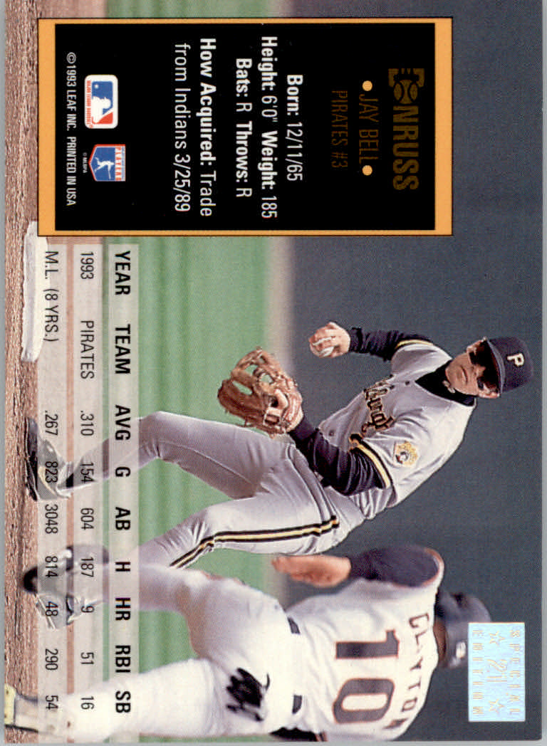 1994 Donruss Baseball "Special Edition" Insert Cards - Picture 43 of 199