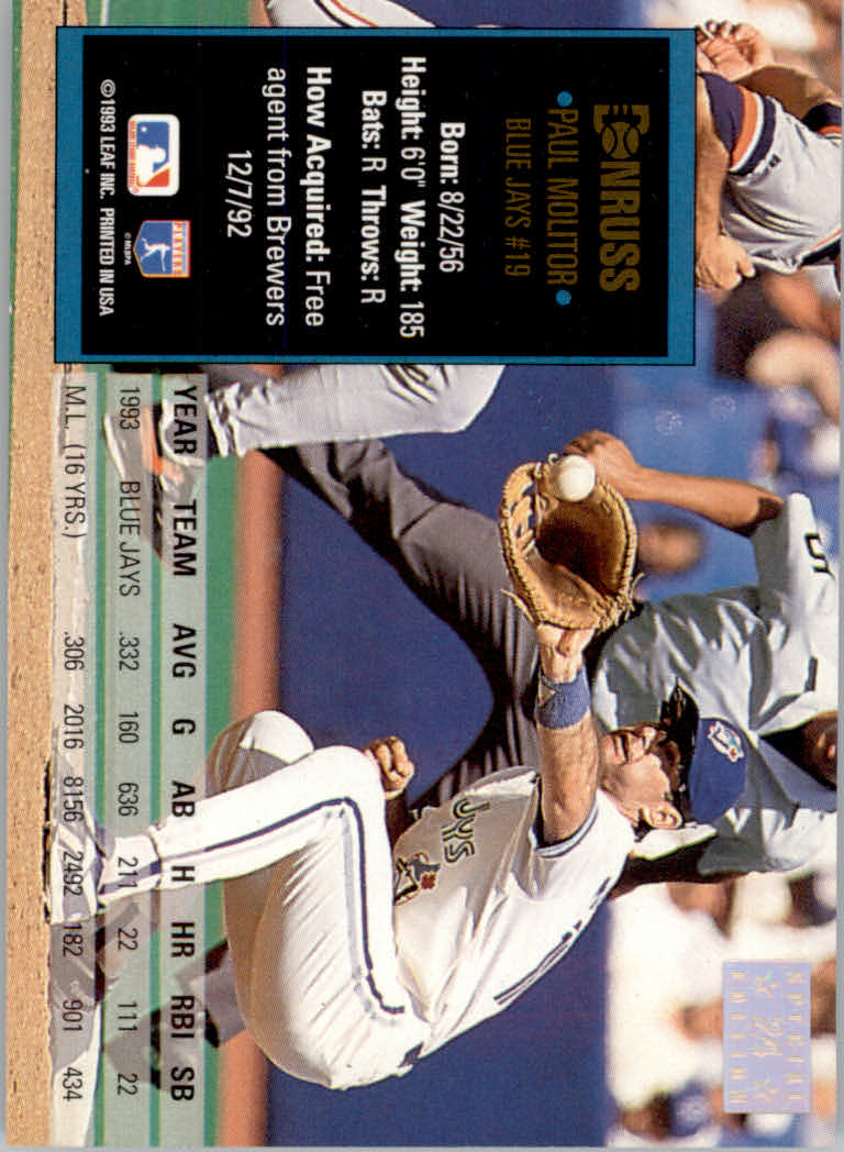 1994 Donruss Baseball "Special Edition" Insert Cards - Picture 49 of 199