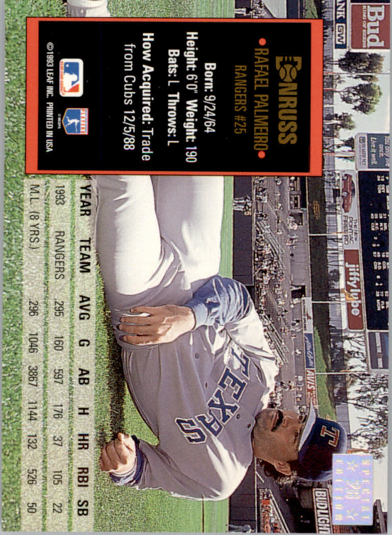 1994 Donruss Baseball "Special Edition" Insert Cards - Picture 53 of 199