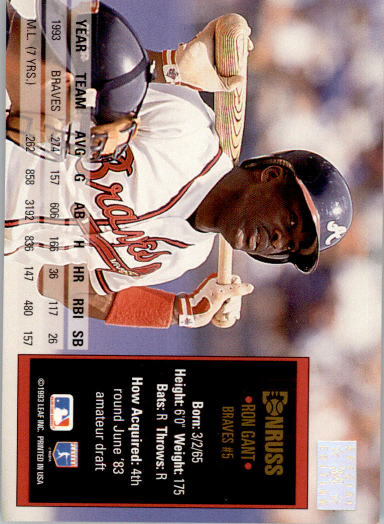 1994 Donruss Baseball "Special Edition" Insert Cards - Picture 69 of 199