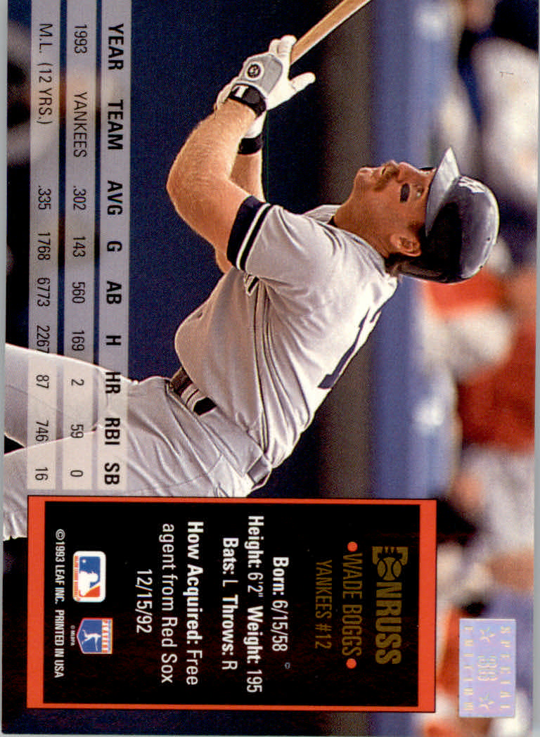 1994 Donruss Baseball "Special Edition" Insert Cards - Picture 73 of 199