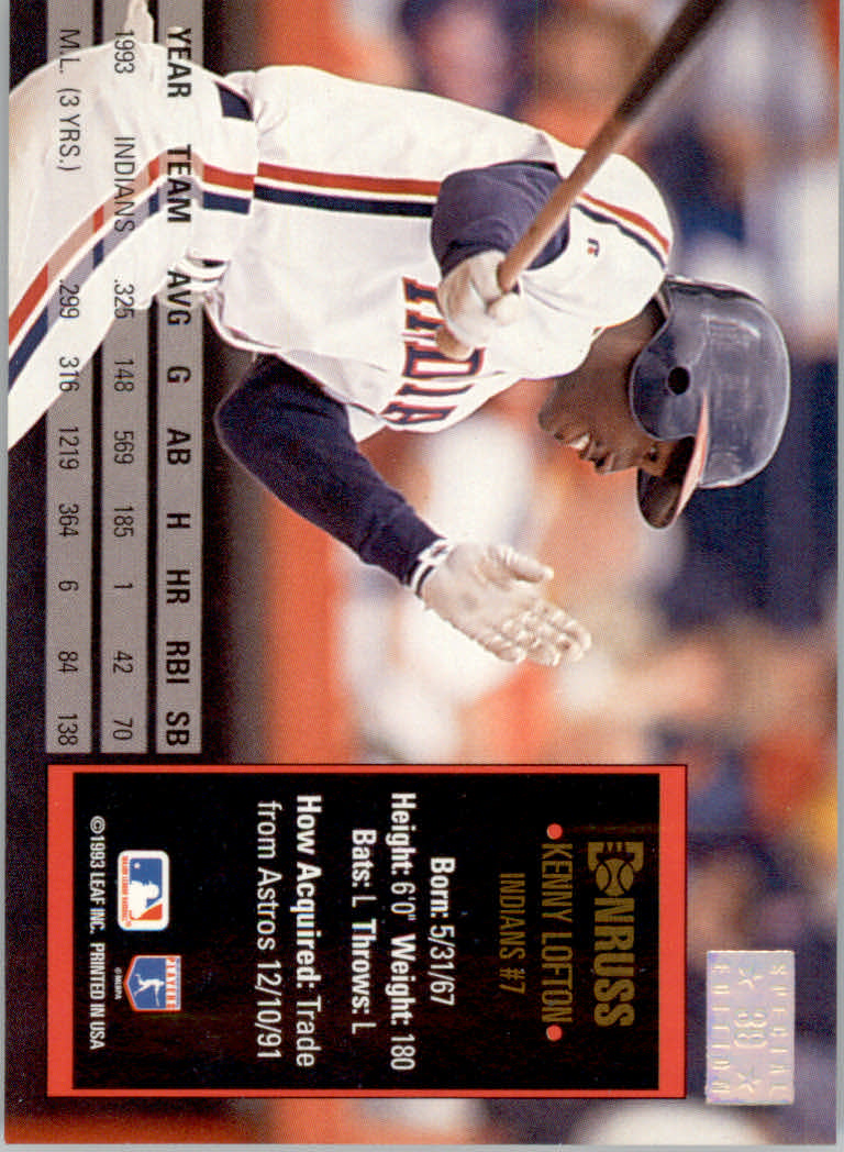 1994 Donruss Baseball "Special Edition" Insert Cards - Picture 79 of 199