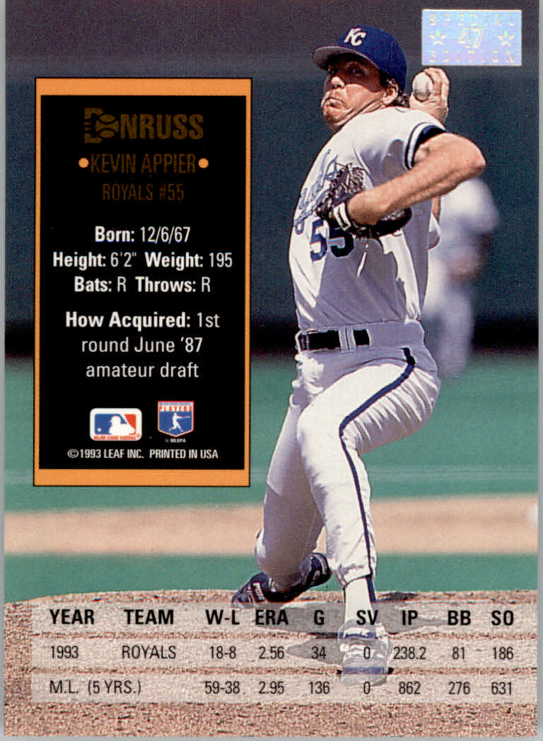 1994 Donruss Baseball "Special Edition" Insert Cards - Picture 95 of 199