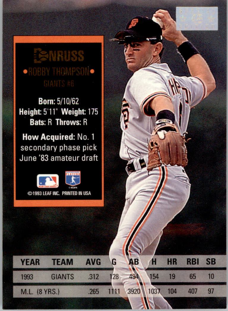 1994 Donruss Baseball "Special Edition" Insert Cards - Picture 97 of 199