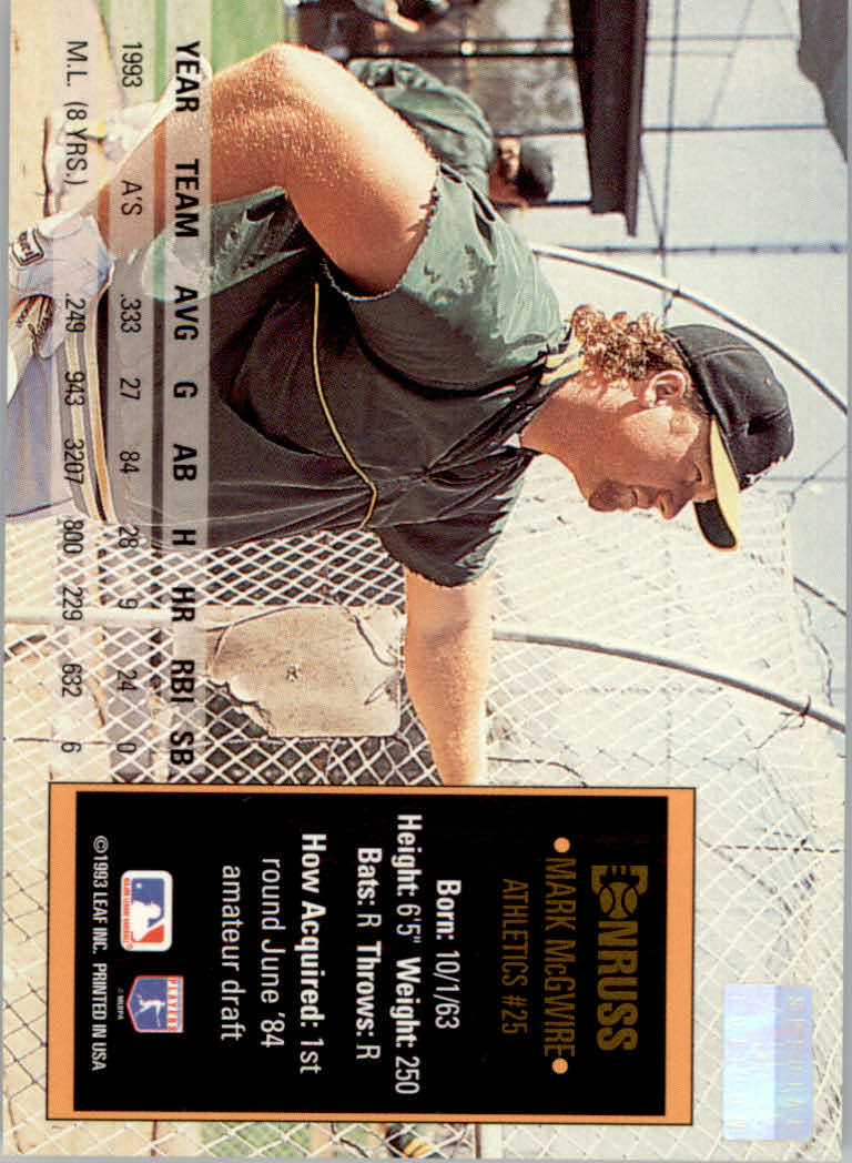 1994 Donruss Baseball "Special Edition" Insert Cards - Picture 111 of 199