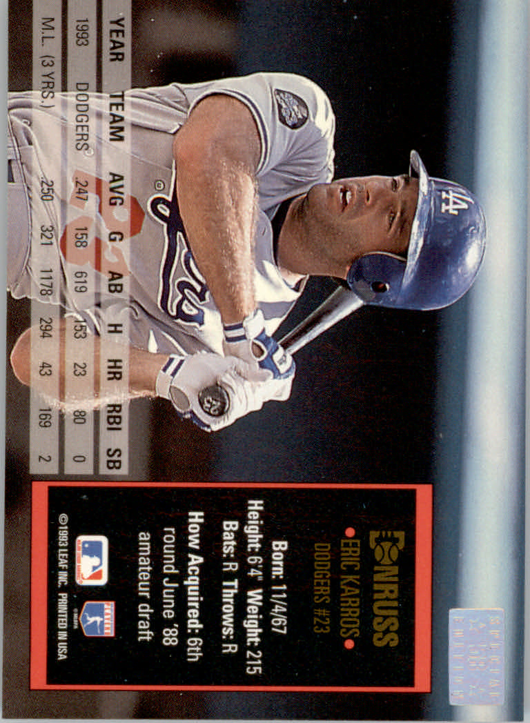 1994 Donruss Baseball "Special Edition" Insert Cards - Picture 117 of 199