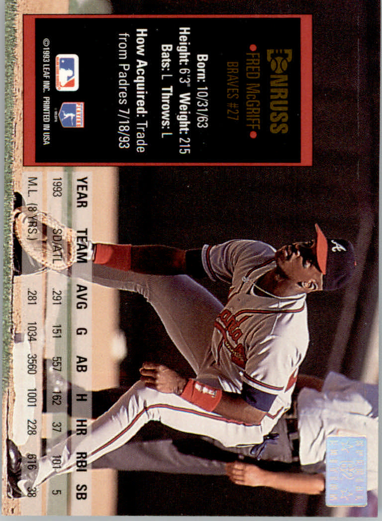 1994 Donruss Baseball "Special Edition" Insert Cards - Picture 125 of 199