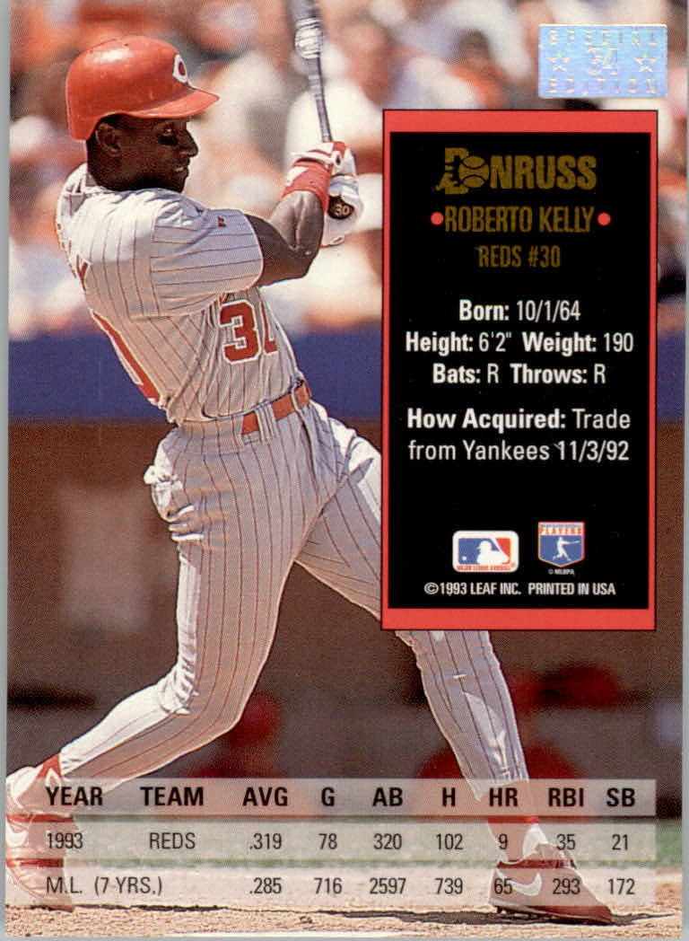 1994 Donruss Baseball "Special Edition" Insert Cards - Picture 129 of 199