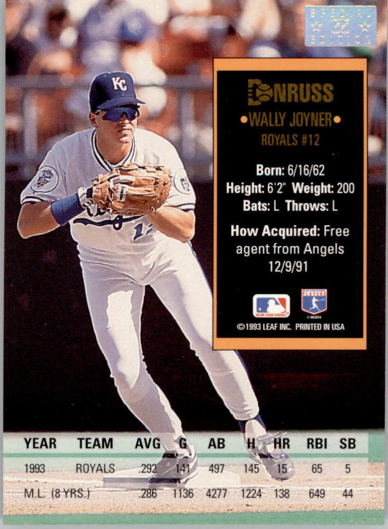 1994 Donruss Baseball "Special Edition" Insert Cards - Picture 131 of 199