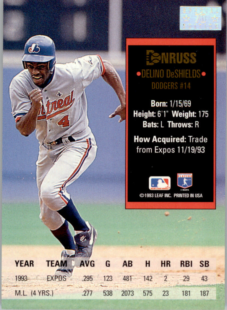 1994 Donruss Baseball "Special Edition" Insert Cards - Picture 141 of 199