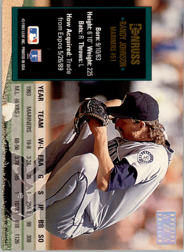 1994 Donruss Baseball "Special Edition" Insert Cards - Picture 145 of 199