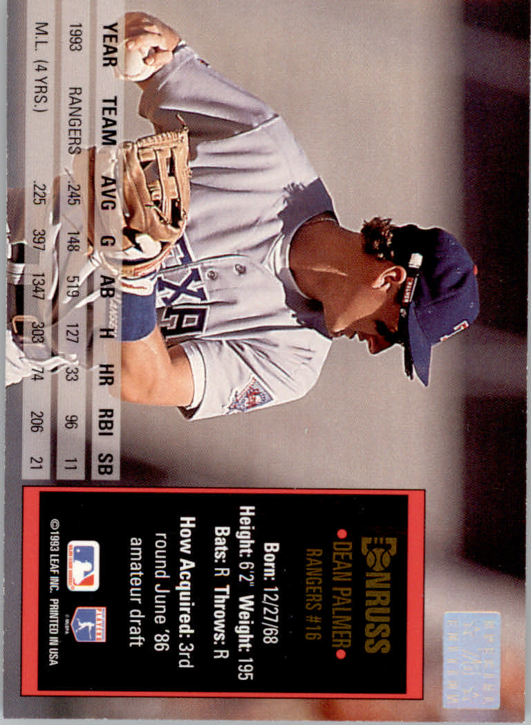 1994 Donruss Baseball "Special Edition" Insert Cards - Picture 151 of 199