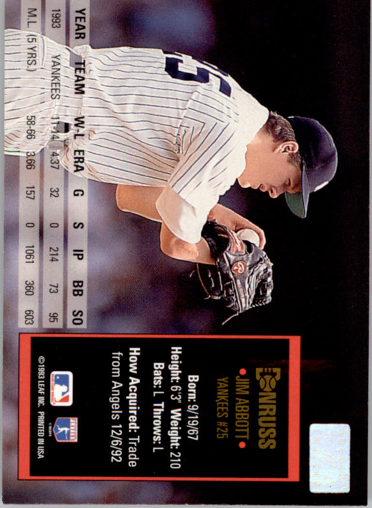 1994 Donruss Baseball "Special Edition" Insert Cards - Picture 155 of 199