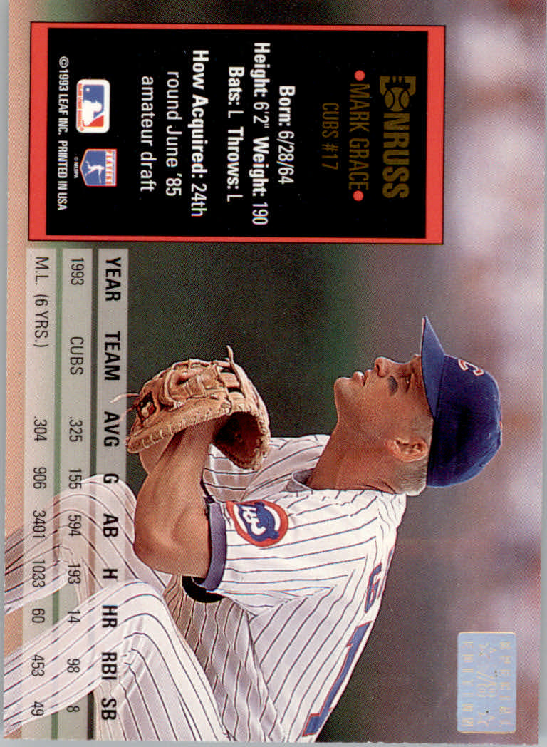 1994 Donruss Baseball "Special Edition" Insert Cards - Picture 157 of 199