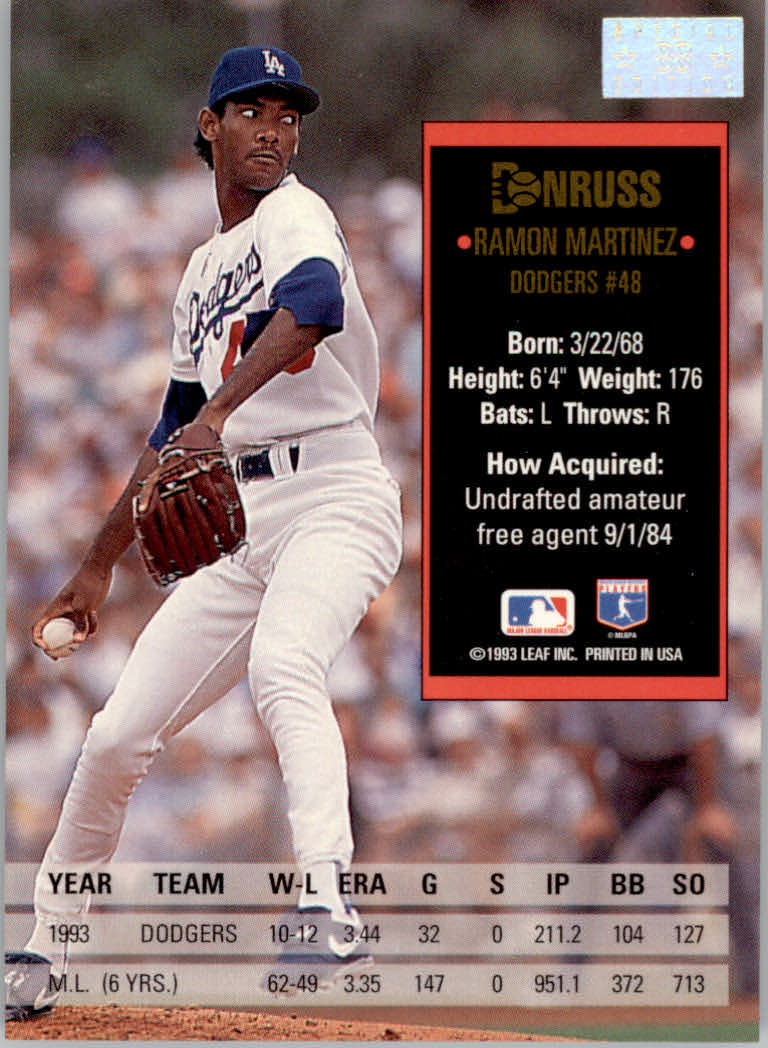 1994 Donruss Baseball "Special Edition" Insert Cards - Picture 177 of 199