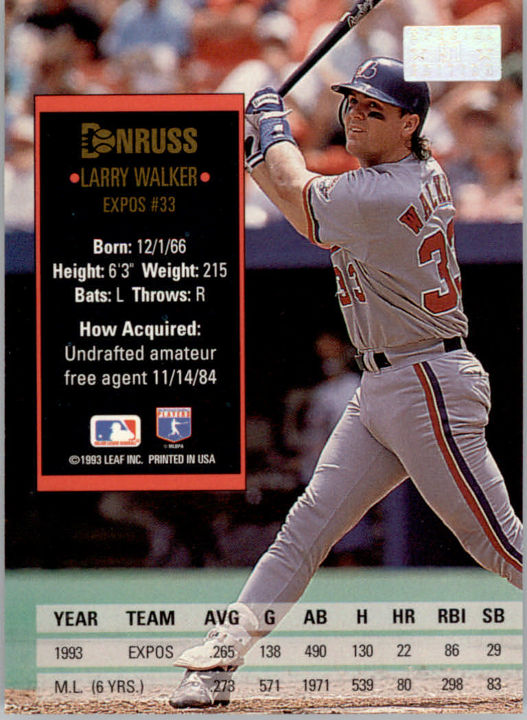 1994 Donruss Baseball "Special Edition" Insert Cards - Picture 183 of 199