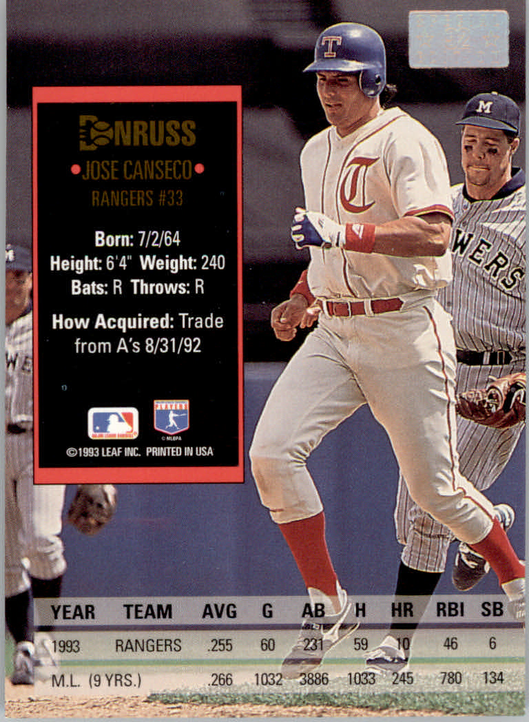 1994 Donruss Baseball "Special Edition" Insert Cards - Picture 185 of 199