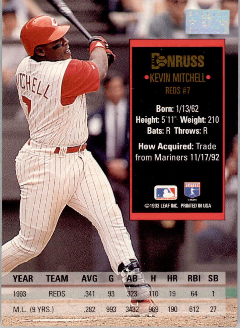 1994 Donruss Baseball "Special Edition" Insert Cards - Picture 195 of 199