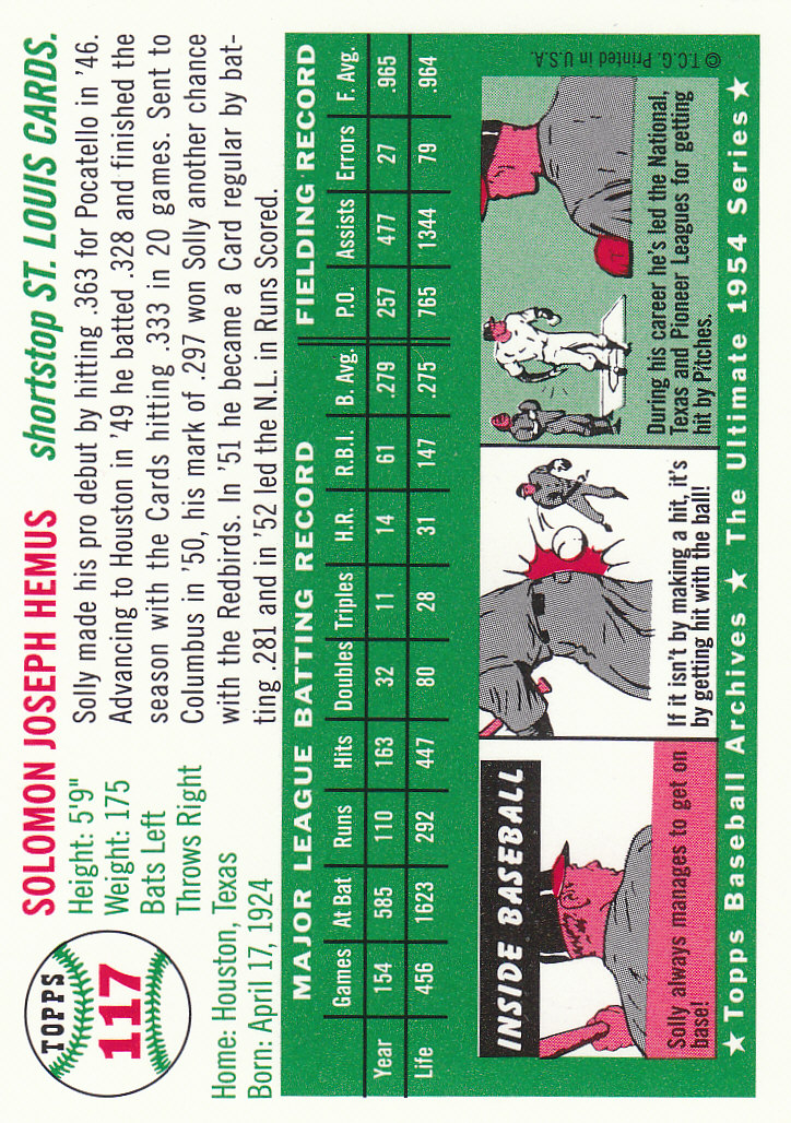 1994 Topps Archives 1954 Gold Baseball - Picture 53 of 94