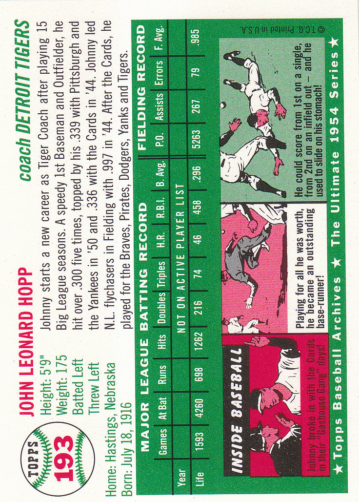 1994 Topps Archives 1954 Gold Baseball - Picture 80 of 94