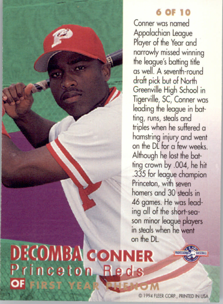 1994-95 Excel (Fleer) Minor League Baseball "Insert" Cards - Picture 23 of 71
