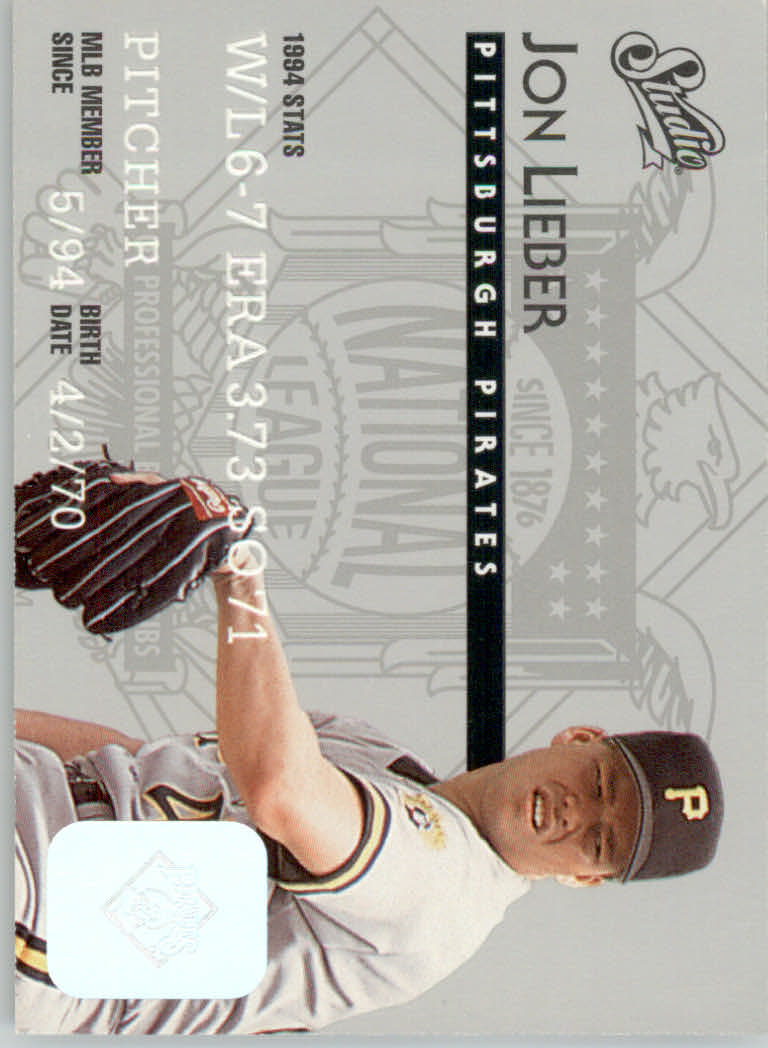 1995 Studio Baseball "Main Set" Cards #1 to #200 - Picture 270 of 397